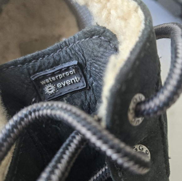 Ugg Australia Magpie Waterproof Ankle Duck Boots Black Nubuck Leather Size 6 - Picture 12 of 15